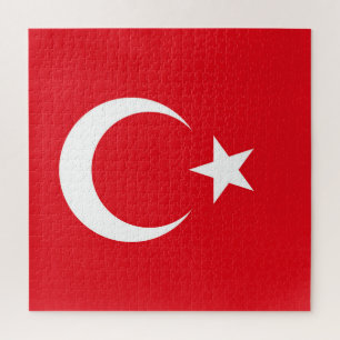 Türkische Flagge Puzzle