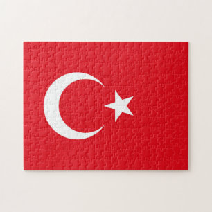 Türkische Flagge Puzzle