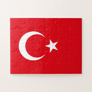Türkische Flagge Puzzle