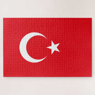 Türkische Flagge Puzzle