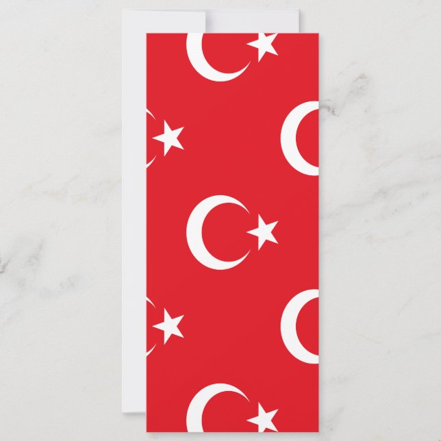 Türkische Flagge Save The Date (Vorderseite)