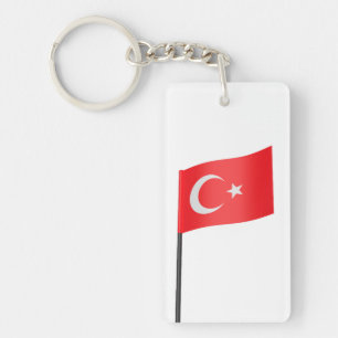 Türkische Flagge Schlüsselanhänger