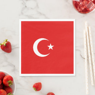 Türkische Flagge Serviette