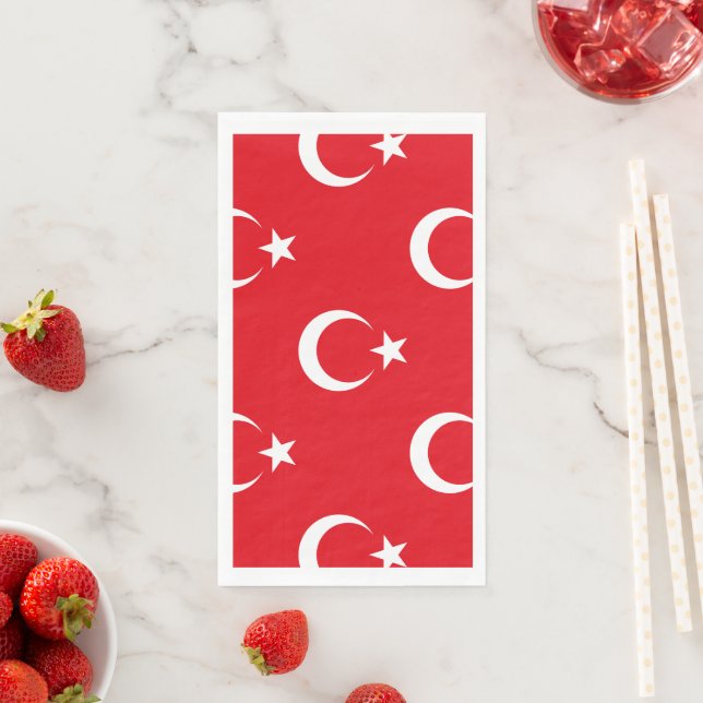 Türkische Flagge Serviette (Beispiel)