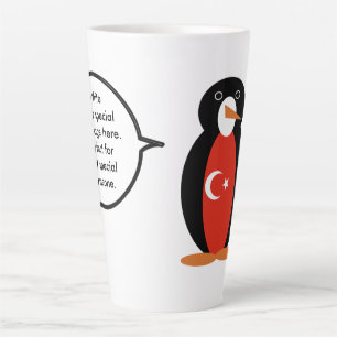 Türkische Flagge Sprechende Ms. Pinguin Personalis Milchtasse