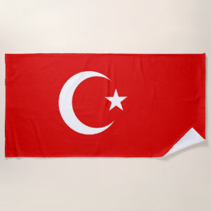 Türkische Flagge Strandtuch