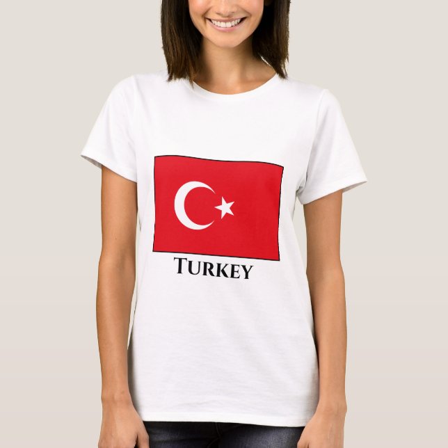 Türkische Flagge T-Shirt (Vorderseite)