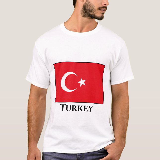 Türkische Flagge T-Shirt (Vorderseite)
