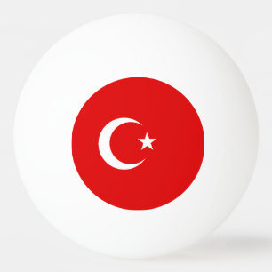 Türkische Flagge Tischtennisball