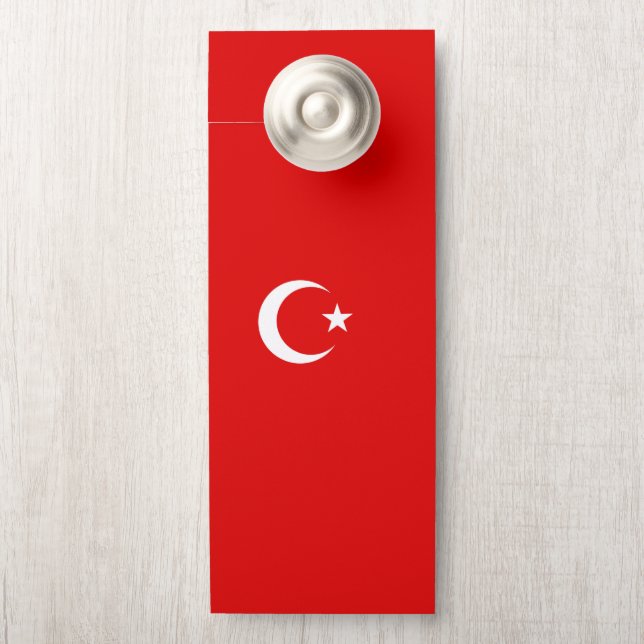 Türkische Flagge Türanhänger (Auf Knauf)