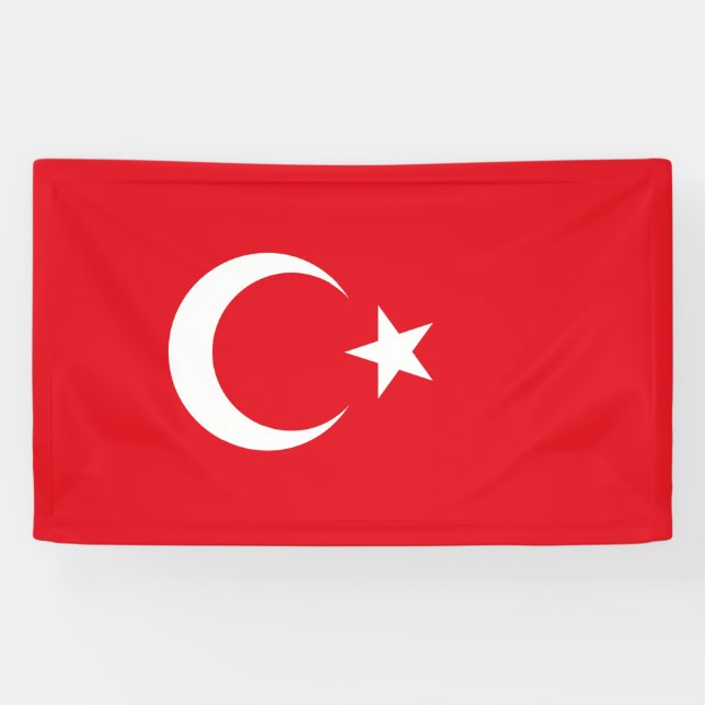 Türkische Flagge (Türkei) Banner (Horizontal)