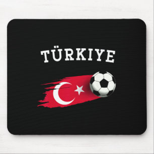 Türkische Flagge Türkei-Flagge Türkischer Fußball  Mousepad
