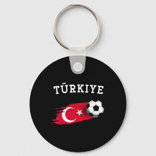 Türkische Flagge Türkei-Flagge Türkischer Fußball Schlüsselanhänger