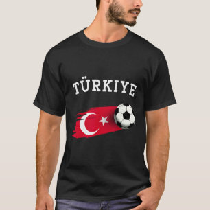 Türkische Flagge Türkei-Flagge Türkischer Fußball T-Shirt