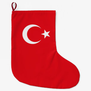 Türkische Flagge (Türkei) Großer Weihnachtsstrumpf