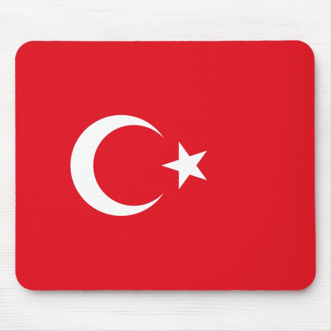 Türkische Flagge (Türkei) Mousepad (Vorne)
