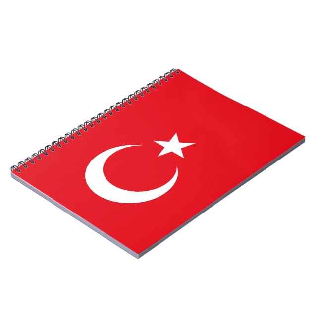 Türkische Flagge (Türkei) Notizblock (Linke Seite)