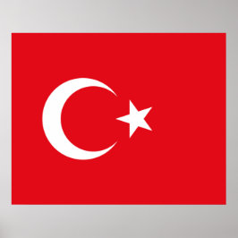 Türkische Flagge (Türkei) Poster