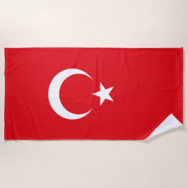 Türkische Flagge (Türkei) Strandtuch