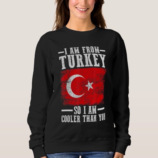Türkische Flagge Türkei Sweatshirt (Vorderseite)