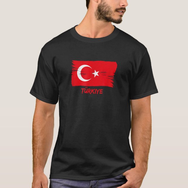 Türkische Flagge Türkei T-Shirt (Vorderseite)