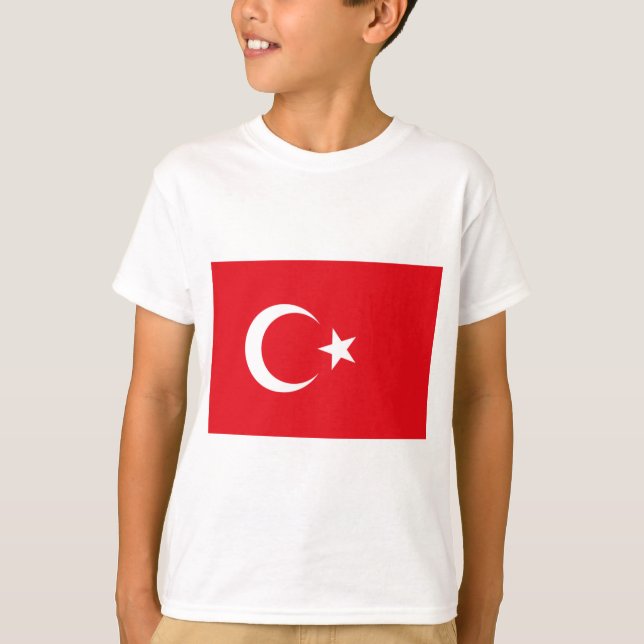 Türkische Flagge (Türkei) T-Shirt (Vorderseite)
