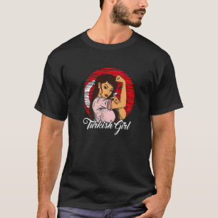 Türkische Flagge Türkei Türkisches Mädchen T-Shirt