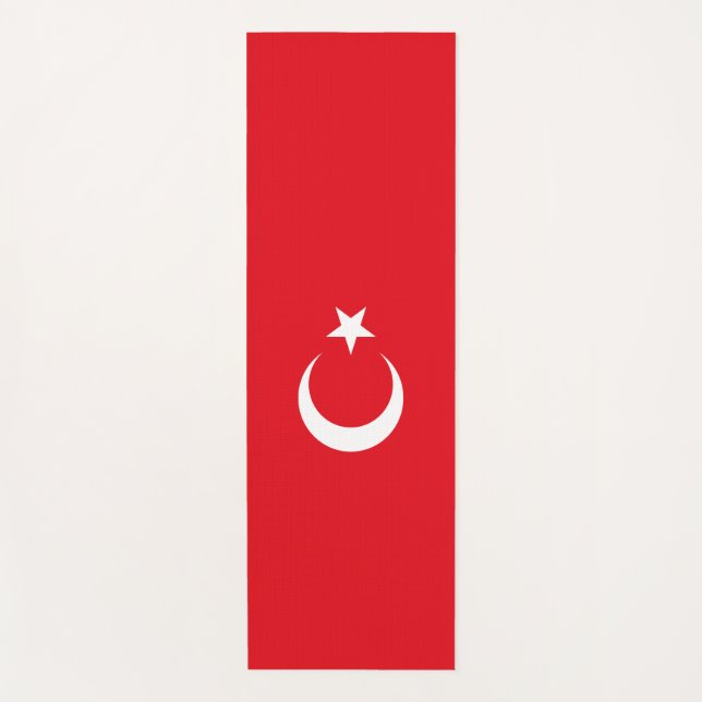 Türkische Flagge (Türkei) Yogamatte (Vorderseite)