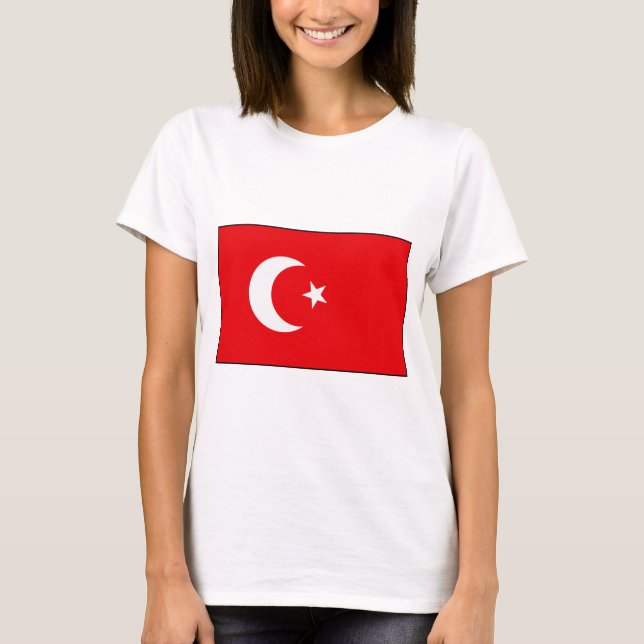 Türkische Flaggen-T - Shirts und Geschenke (Vorderseite)
