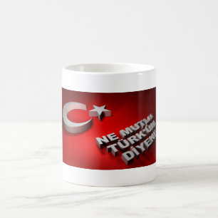 türkische Flaggenschale Tasse