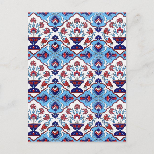Türkische Fliese Postkarte (Vorderseite)