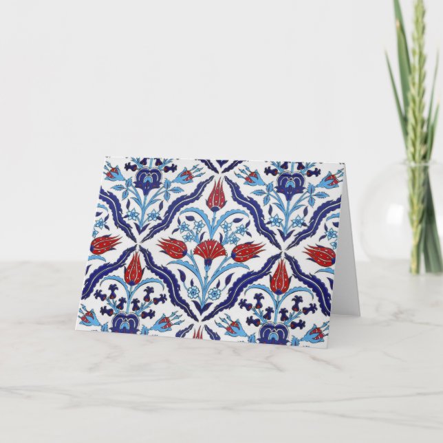 Türkische Fliesenkarte Karte (Vorderseite)