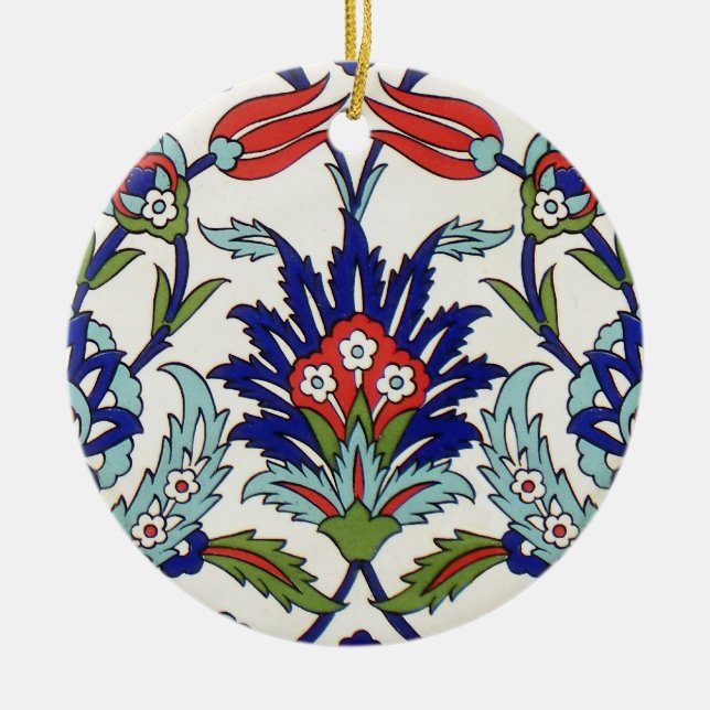 Türkische Fliesenschmuck Keramik Ornament (Vorne)