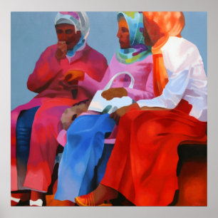 Türkische Frauen in Istanbul Poster