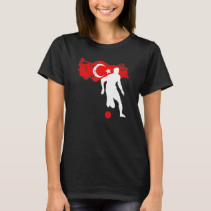 Türkische Fußballspielerflagge Türkei 1 T-Shirt
