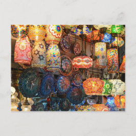 Türkische Glashütten für den Verkauf auf dem Markt Postkarte