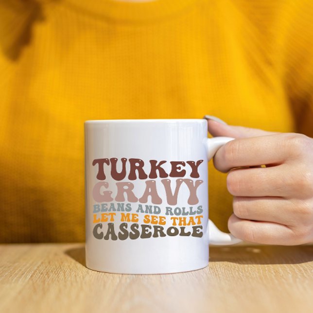 Türkische Gravy Beans and Rolls Fall Erntedank Kaffeetasse (Von Creator hochgeladen)