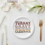 Türkische Gravy Beans and Rolls Fall Erntedank Pappteller<br><div class="desc">Türkei Gravy Bohnen und Rollen Ließ mir sehen,  dass Casserole</div>