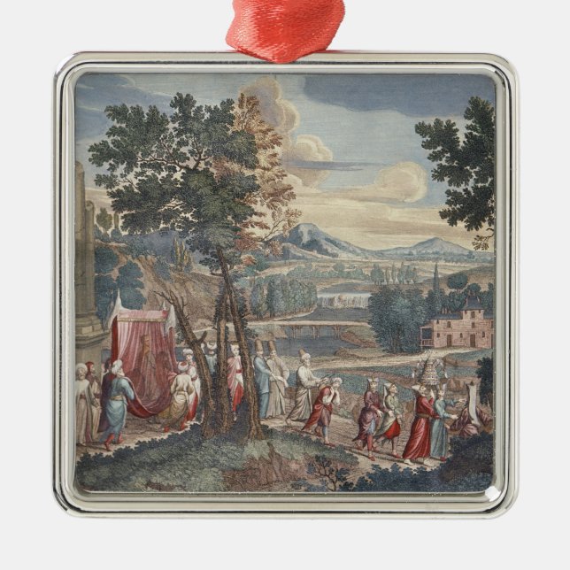 Türkische Heiratprozession, 1712-13 Silbernes Ornament (Vorne)