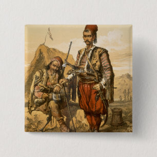 Türkische Infanteristen in der Osmanearmee, Button