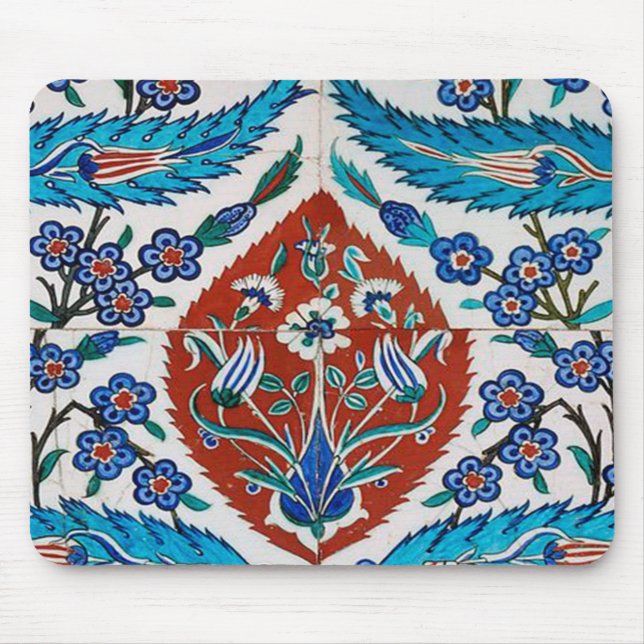 Türkische Keramik Floral Mousepad (Vorne)