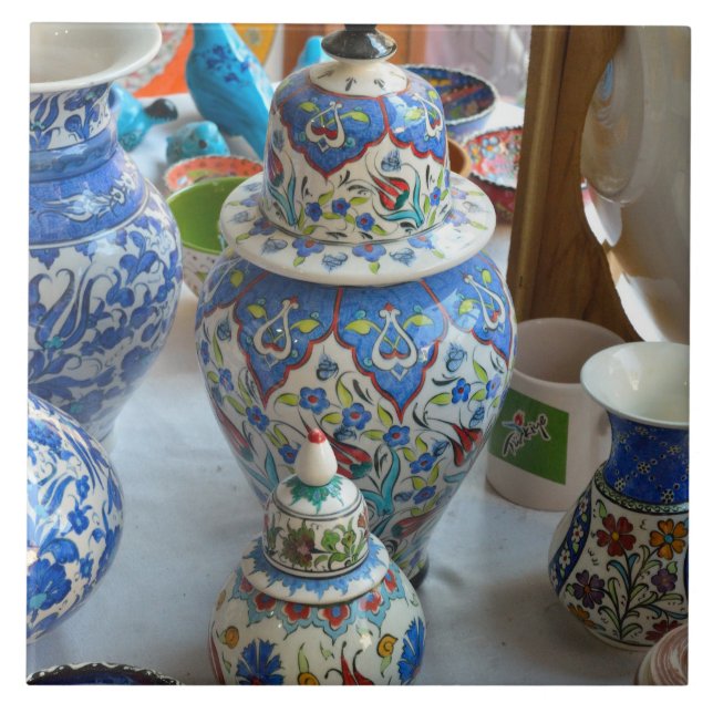 Türkische Keramiken Fliese (Vorderseite)