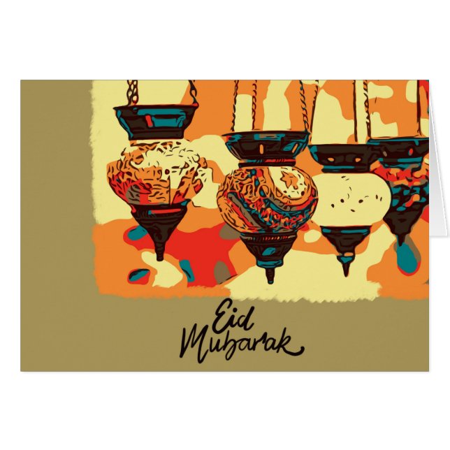 Türkische Laterne gemalt (Vorderseite (Horizontal))