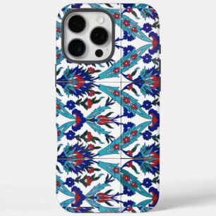 Türkische Mosaik Keramik Iznik Blumenmuster iPhone 16 Pro Max Hülle