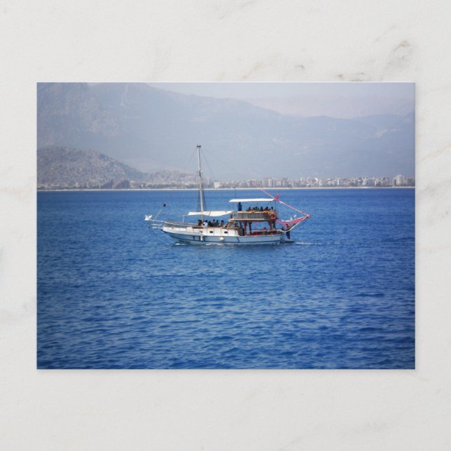 Türkische Passagieryacht Postkarte (Vorderseite)