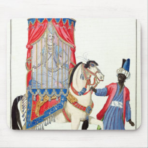 Türkische Prinzessin auf ihrer Weise zur Moschee Mousepad