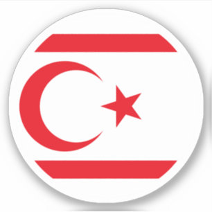 Türkische Republik Nordzypern Flaggenaufkleber Aufkleber