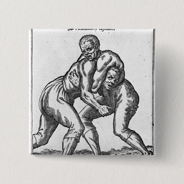 Türkische Ringkämpfer Button (Vorderseite)