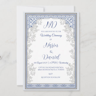 Türkische Royal Theme Wedding Invitation Card Einladung