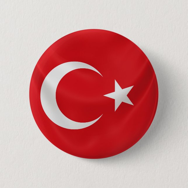 türkische Staatsflagge Button (Vorderseite)